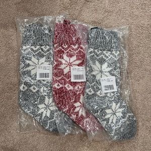 3 LL Bean Christmas Stockings